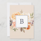 Invitation La Terre Rustique Florale Le Mariage De (Dos)