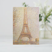 Invitation La Tour Eiffel par Georges Seurat (Debout devant)