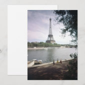 Invitation La Tour Eiffel. Paris, vers 1960. (Devant / Derrière)