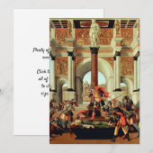 Invitation La Tragédie de Lucrèce de Sandro Botticelli (Devant / Derrière)