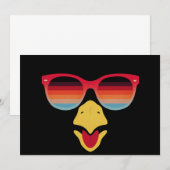 Invitation La Turquie cool Face Avec Des Lunettes De Soleil J (Devant / Derrière)