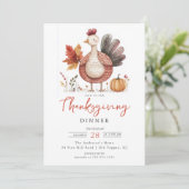 Invitation La Turquie fantasque L'Invitation De Thanksgiving (Debout devant)