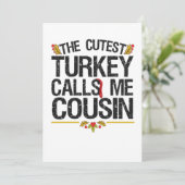 Invitation La Turquie la plus maudite m'appelle Cousin Thanks (Debout devant)