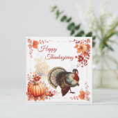 Invitation La Turquie patriotique Thanksgiving (Debout devant)