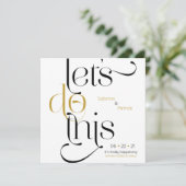 Invitation La typographie en gras permet d'enregistrer la dat (Debout devant)