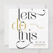 Invitation La typographie en gras permet d'enregistrer la dat (Devant)