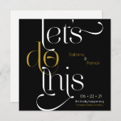 Invitation La typographie en gras permet d'enregistrer la dat (Devant / Derrière)