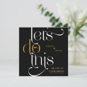 Invitation La typographie en gras permet d'enregistrer la dat (Debout devant)