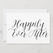 Invitation La typographie joyeusement après le retour Mariage (Dos)