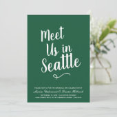 Invitation La typographie moderne nous rencontre | Mariage, E (Debout devant)