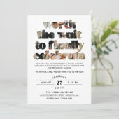 Invitation La typographie vaut la fête de la séquence d'atten (Debout devant)