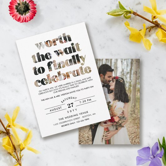 Invitation La typographie vaut la fête de la séquence d'atten