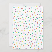 Invitation La typographie vibrante "C'est une fille" Baby sho (Dos)