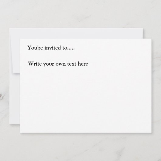 Invitation La vache coule (Dos)