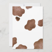 Invitation La vache sainte Nous avons un bébé ferme douche (Dos)