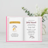 Invitation La vache s'est cognée au-dessus du Baby shower des (Debout devant)