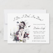 Invitation La Vampiresse | Divorce Party Glamour Gothique et  (Devant)