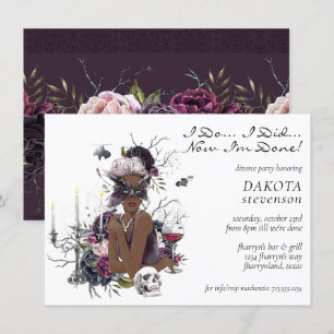 Invitation La Vampiresse Divorce Party Moody Gothic Glam