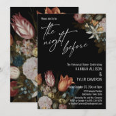 Invitation La veille de la nuit des fleurs de Bosschaert (Devant / Derrière)