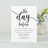 Invitation La veille, Déjeuner de répétition Mariage ou Brunc (Debout devant)