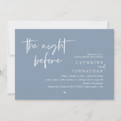 Invitation La veille, Dîner de répétition Mariage (Devant)