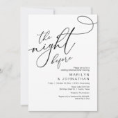 Invitation La veille, Dîner de répétition Mariage (Devant)