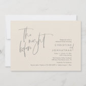 Invitation La veille, Dîner de répétition Mariage (Devant)