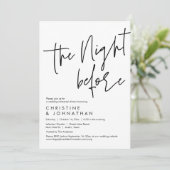 Invitation La veille, Dîner de répétition Mariage (Debout devant)