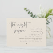 Invitation La veille, Dîner de répétition Mariage (Debout devant)