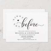 Invitation La veille, Dîner de répétition Mariage (Devant / Derrière)