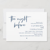 Invitation La veille, Dîner de répétition Mariage (Devant)