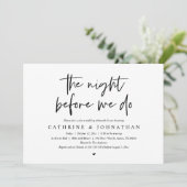 Invitation La veille, Dîner de répétition Mariage (Debout devant)