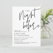 Invitation La veille, Dîner de répétition Mariage (Debout devant)