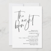 Invitation La veille, Dîner de répétition Mariage Décontracté (Devant)