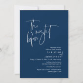 Invitation La veille, Dîner de répétition Mariage Décontracté (Devant)