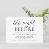 Invitation La veille, Dîner De Répétition Mariage Moderne (Debout devant)
