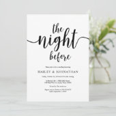 Invitation La veille, dîner de répétition Mariage russe (Debout devant)