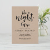 Invitation La veille, dîner de répétition Mariage russe (Debout devant)