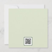 Invitation La veille du code QR de l'hortensia bleu (Dos)