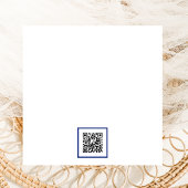 Invitation La veille du code QR de l'hortensia bleu