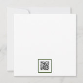 Invitation La veille du code QR de l'hortensia bleu (Dos)