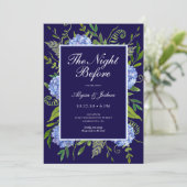 Invitation La veille du code QR de l'hortensia bleu (Debout devant)