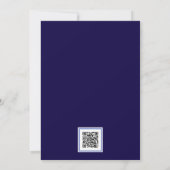 Invitation La veille du code QR de l'hortensia bleu (Dos)