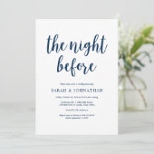Invitation La veille, Navy Blue, Dîner de répétition (Debout devant)