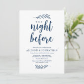 Invitation La veille, Navy Blue, Dîner de répétition (Debout devant)