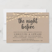 Invitation La veille, Répétition Mariage, Kraft Brown (Devant)