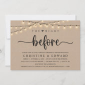 Invitation La veille, Répétition Mariage, Kraft Brown (Devant)