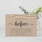 Invitation La veille, Répétition Mariage, Kraft Brown (Debout devant)