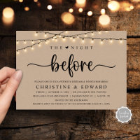 La veille, Répétition Mariage, Kraft Brown