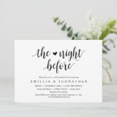 Invitation La veille, Soirée de répétition Mariage (Debout devant)